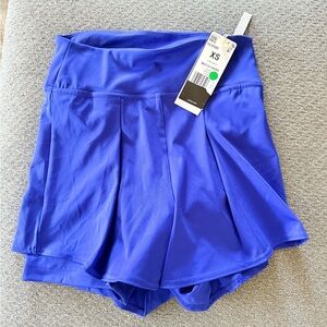 Adidas Blue Skort-Style Athletic Shorts